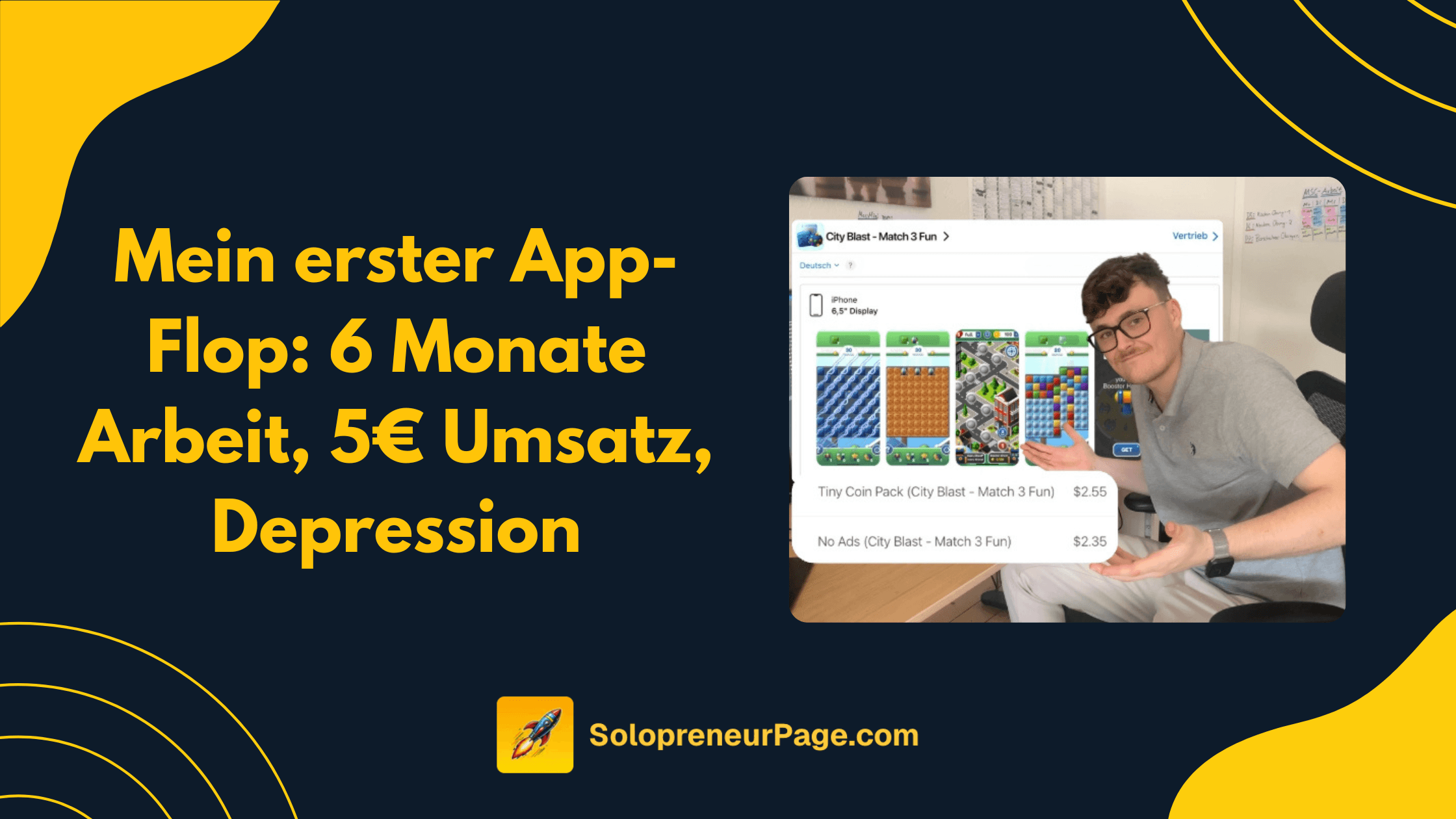 Mein erster App-Flop: 6 Monate Arbeit, 5€ Umsatz, Depression