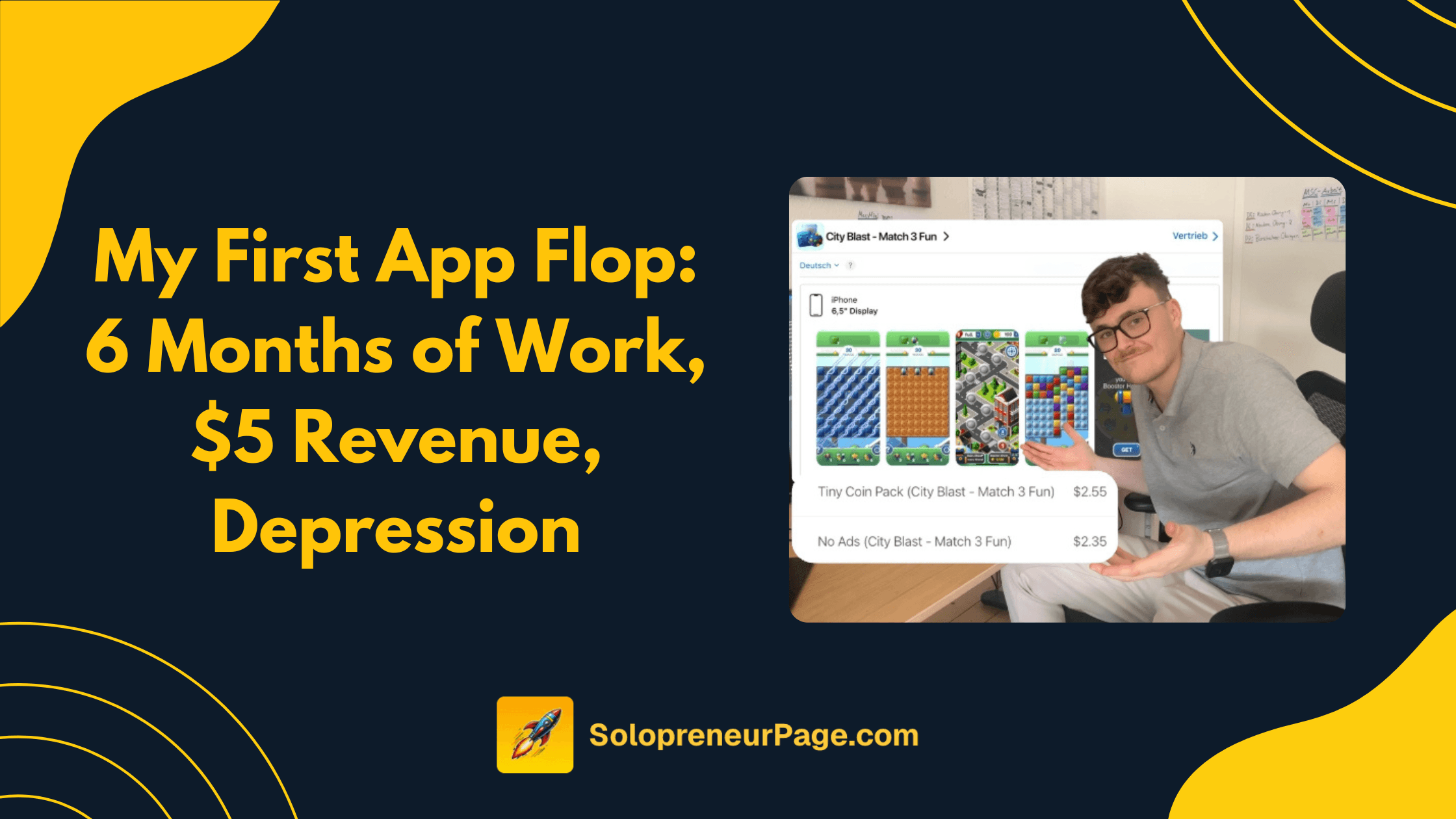 My First App Flop: 6 Months of Work, $5 Revenue, Depression